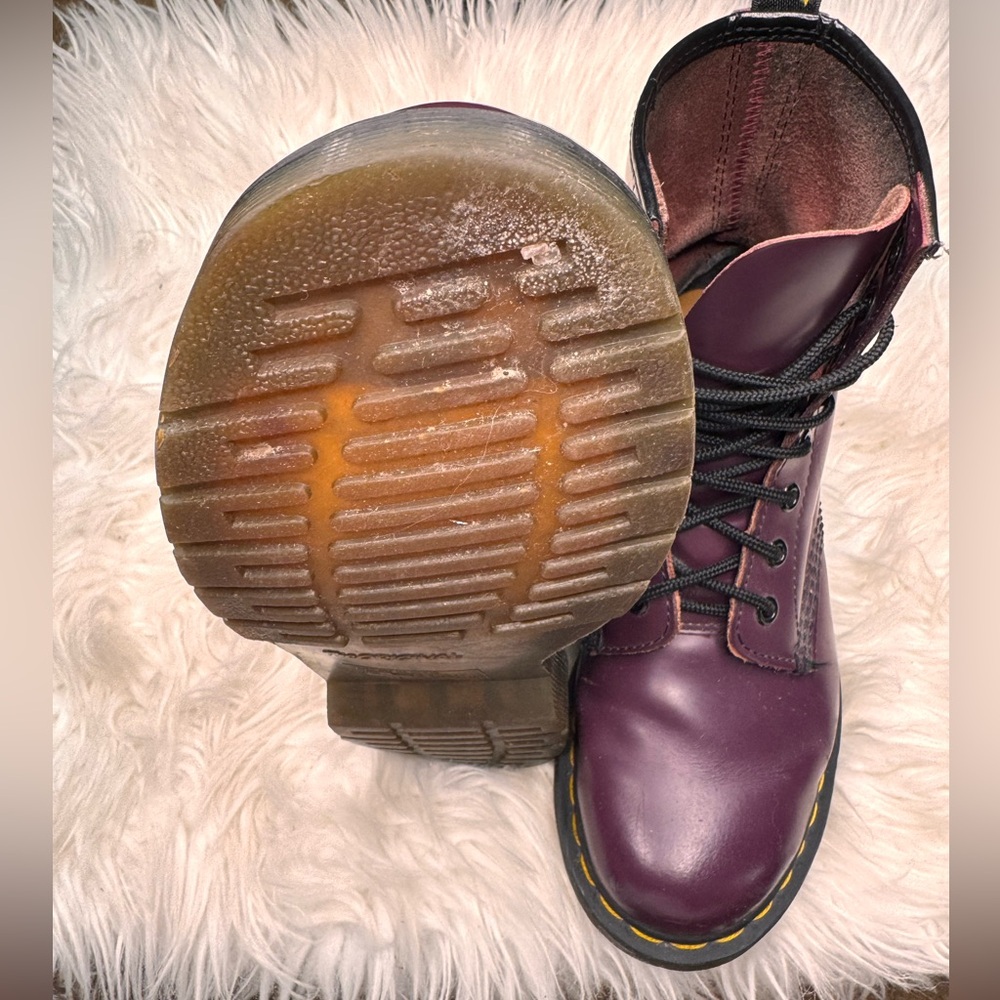 1460 SMOOTH LEATHER LACE UP BOOTS Size 7 - Picture 2 of 5
